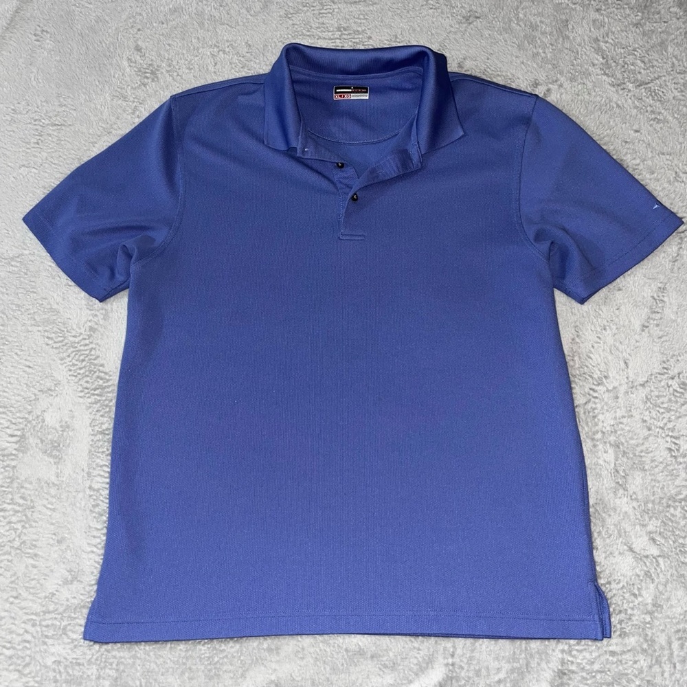 Men's XL Grand Slam Performance Golf Short Sleeve Polo‎ Shirt Blue EUC